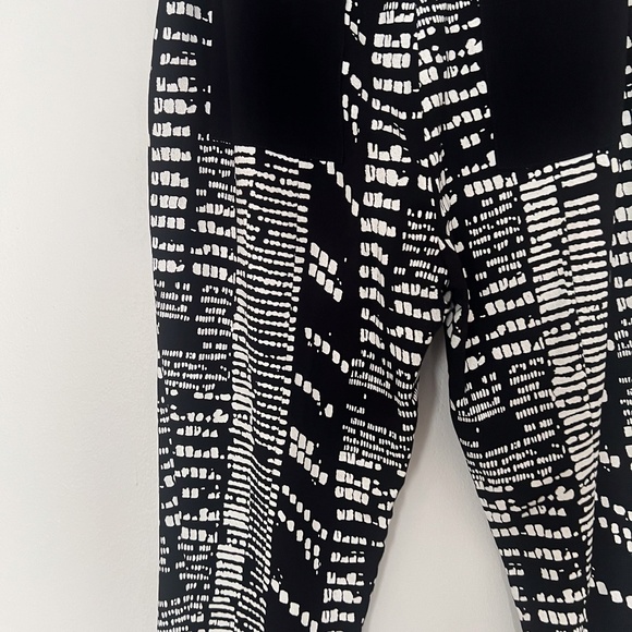 Proenza Schouler black and white pattern tie waist pants size 8 - Picture 5 of 6